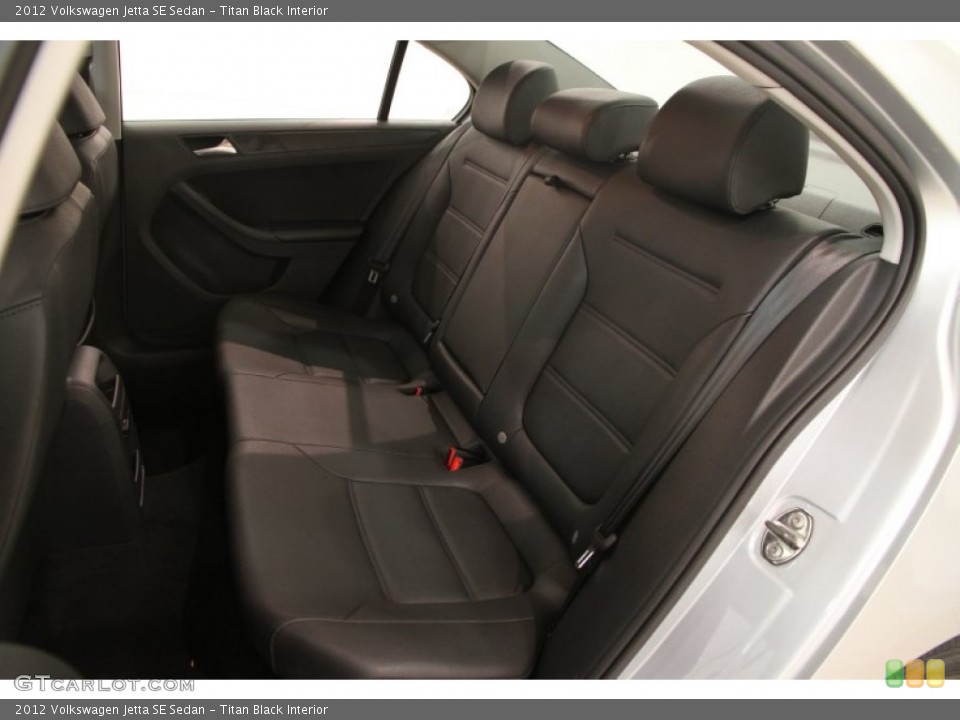 Titan Black Interior Rear Seat for the 2012 Volkswagen Jetta SE Sedan #107250839