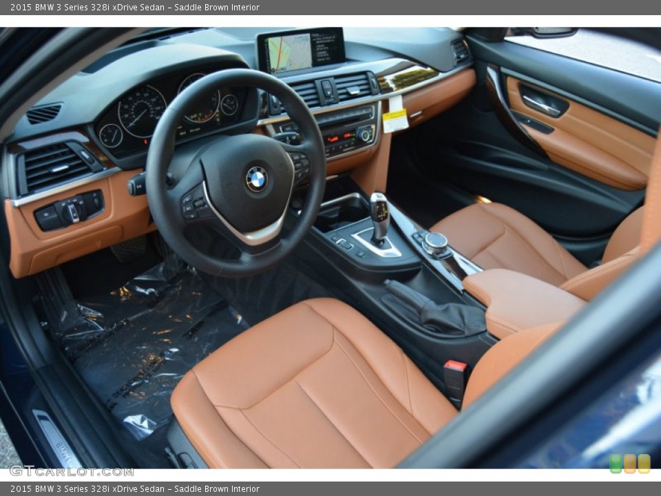 Saddle Brown Interior Photo for the 2015 BMW 3 Series 328i xDrive Sedan #107252396