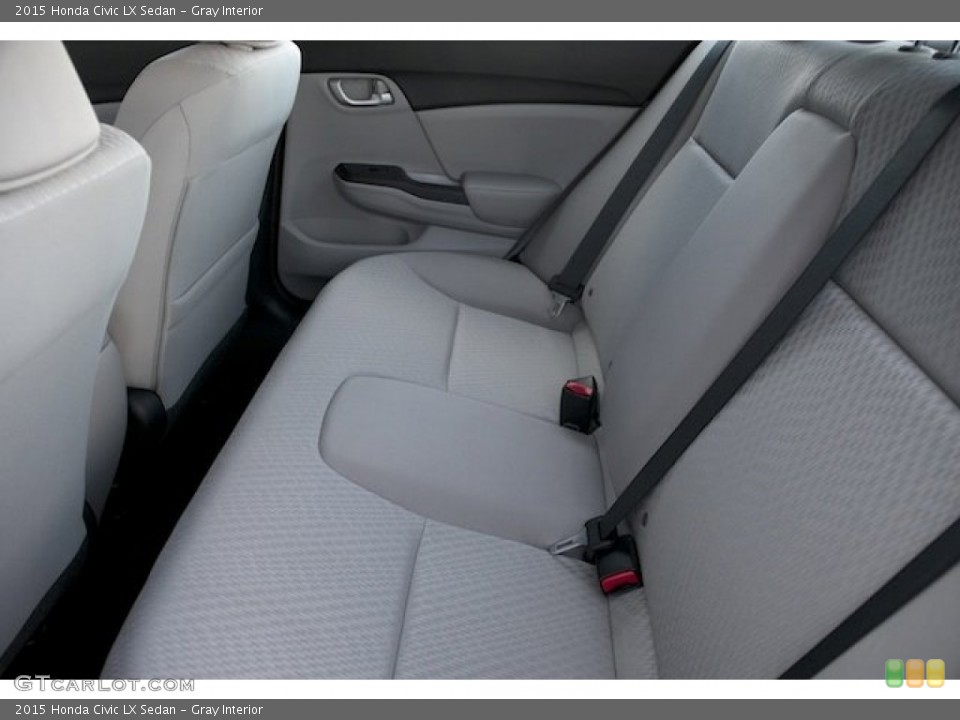 Gray Interior Rear Seat for the 2015 Honda Civic LX Sedan #107252843