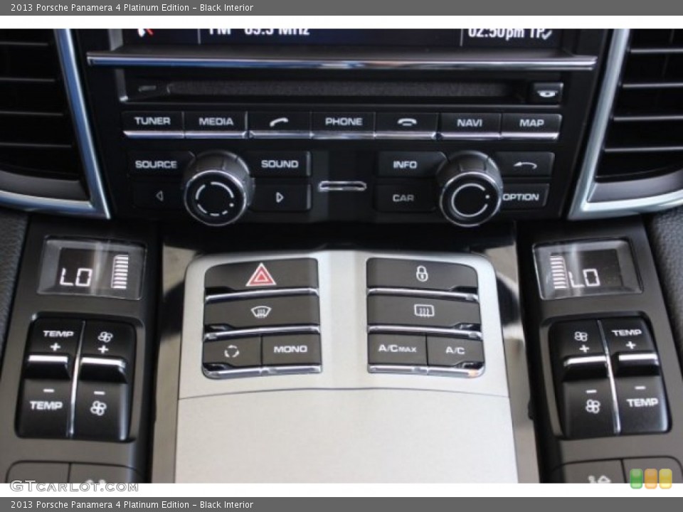 Black Interior Controls for the 2013 Porsche Panamera 4 Platinum Edition #107255759