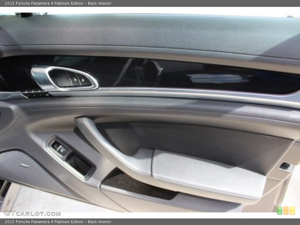 Black Interior Door Panel for the 2013 Porsche Panamera 4 Platinum Edition #107256086