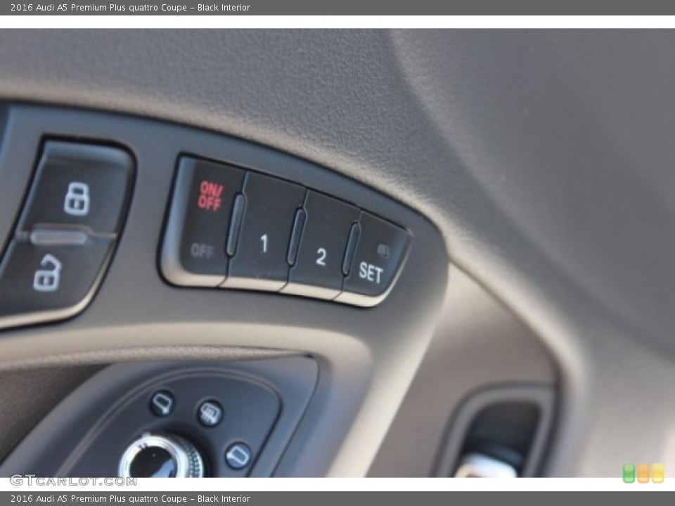 Black Interior Controls for the 2016 Audi A5 Premium Plus quattro Coupe #107259371