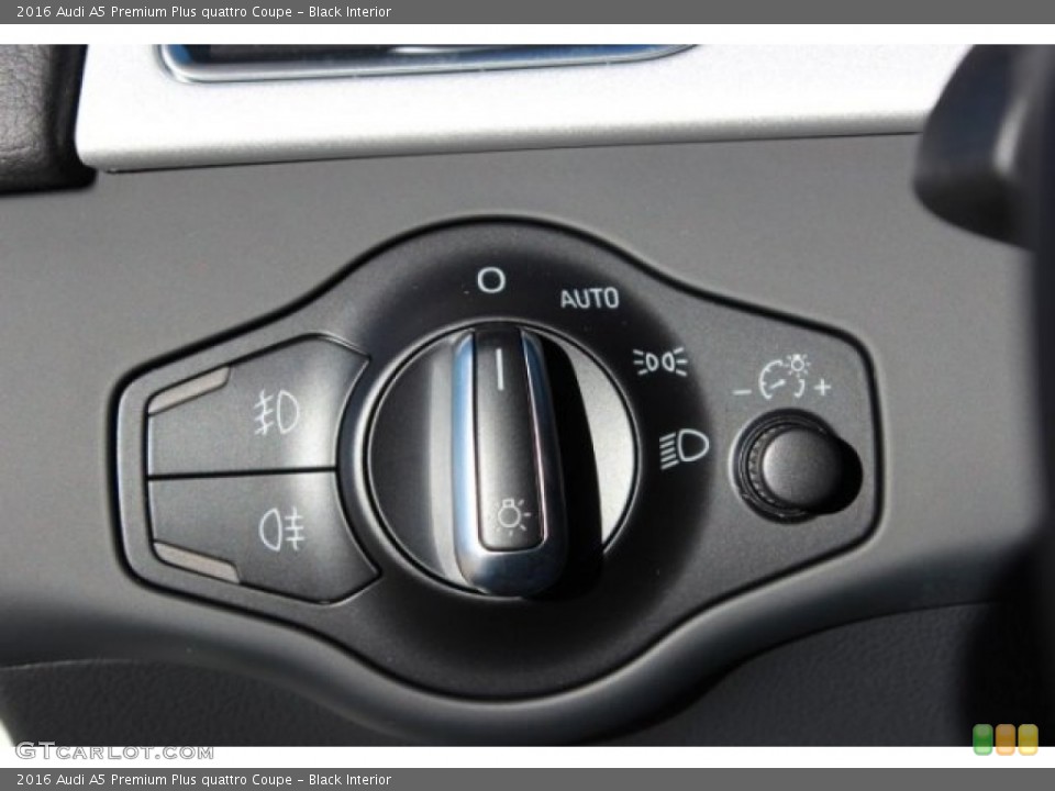 Black Interior Controls for the 2016 Audi A5 Premium Plus quattro Coupe #107259647