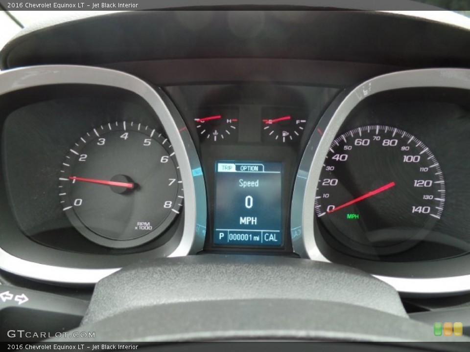 Jet Black Interior Gauges for the 2016 Chevrolet Equinox LT #107259695