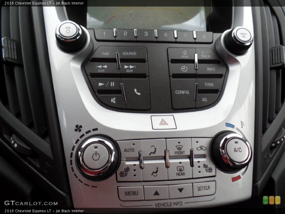 Jet Black Interior Controls for the 2016 Chevrolet Equinox LT #107259797
