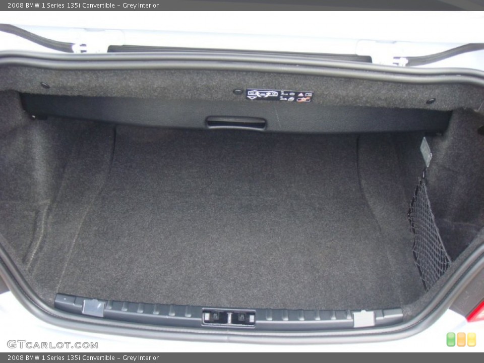 Grey Interior Trunk for the 2008 BMW 1 Series 135i Convertible #107260925