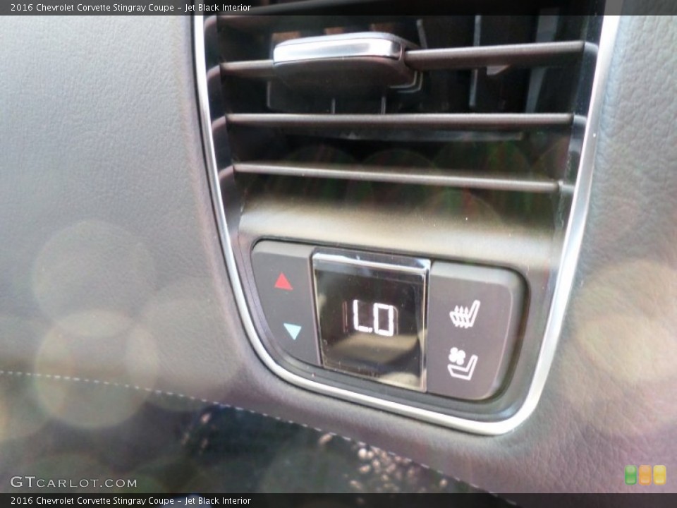 Jet Black Interior Controls for the 2016 Chevrolet Corvette Stingray Coupe #107264660