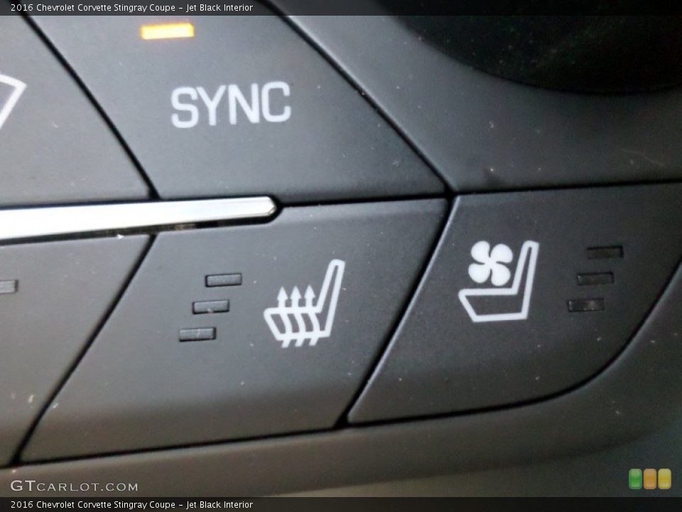 Jet Black Interior Controls for the 2016 Chevrolet Corvette Stingray Coupe #107264774