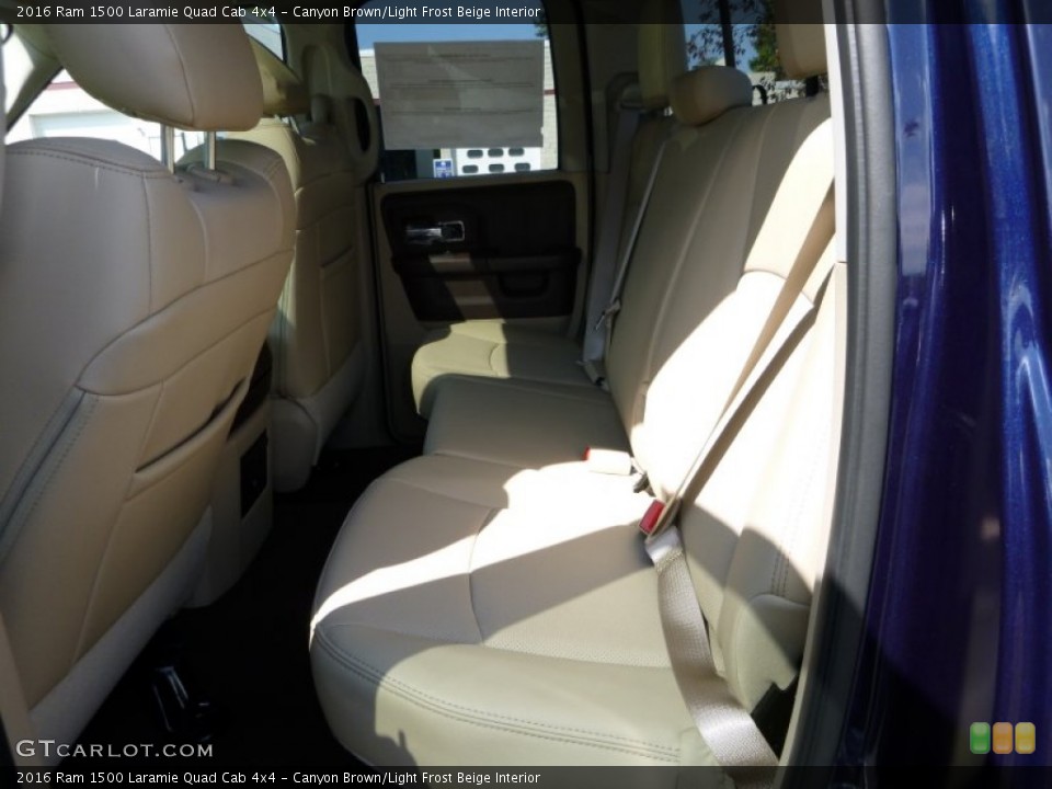 Canyon Brown/Light Frost Beige Interior Rear Seat for the 2016 Ram 1500 Laramie Quad Cab 4x4 #107269808