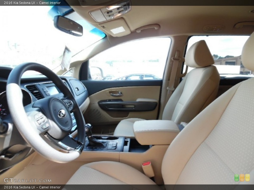 Camel Interior Front Seat for the 2016 Kia Sedona LX #107274344