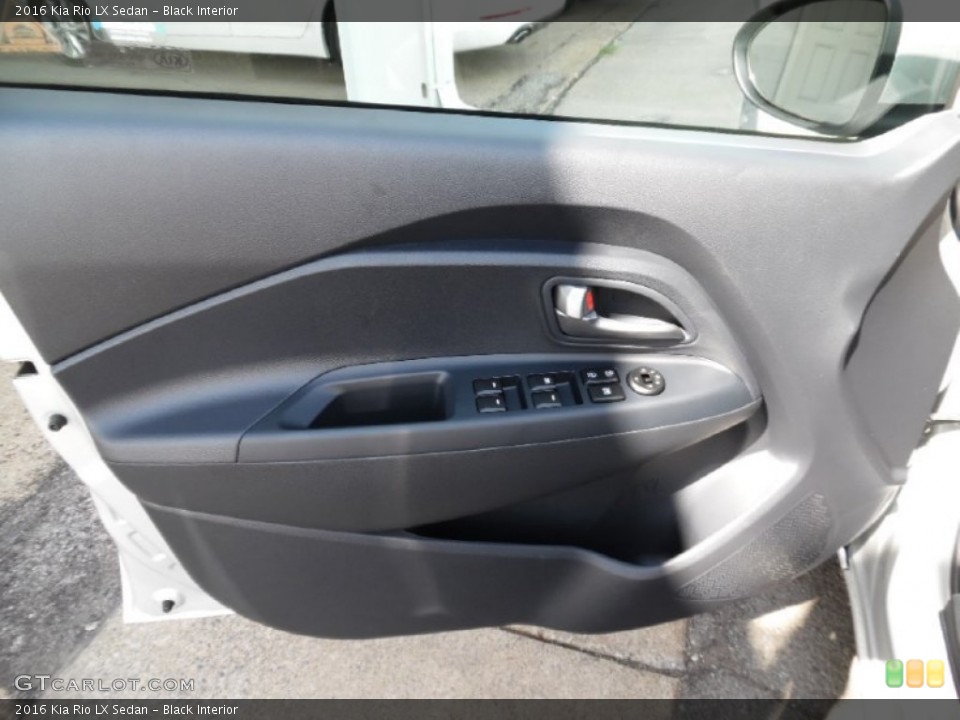 Black Interior Door Panel for the 2016 Kia Rio LX Sedan #107274893