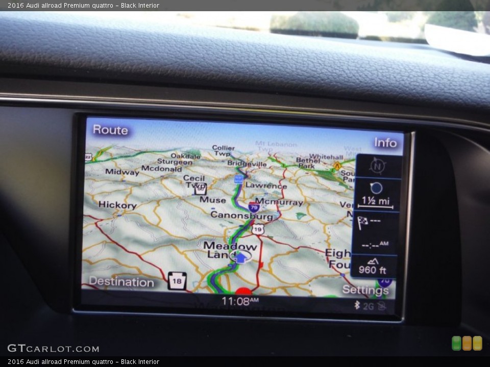 Black Interior Navigation for the 2016 Audi allroad Premium quattro #107275094