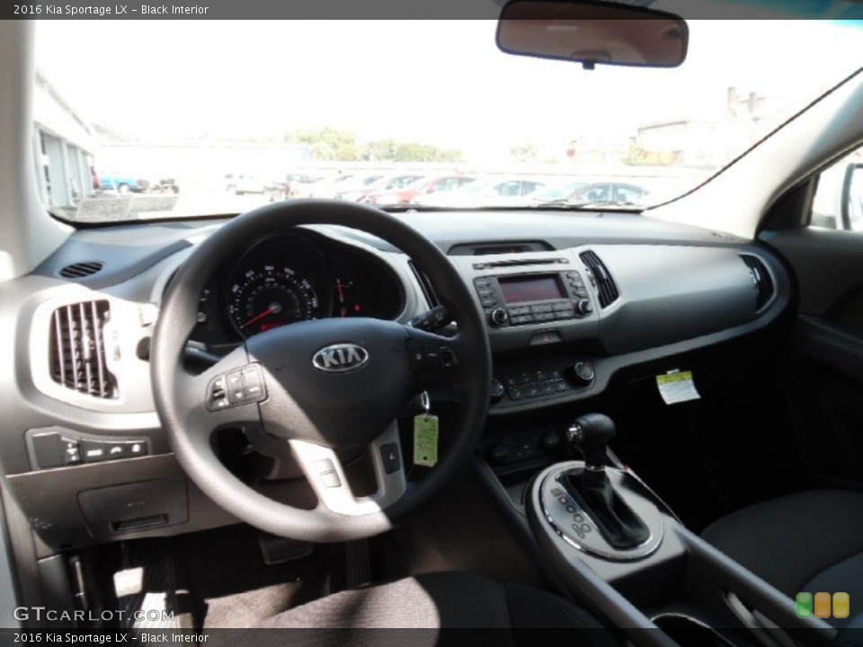 Black Interior Dashboard for the 2016 Kia Sportage LX #107275376