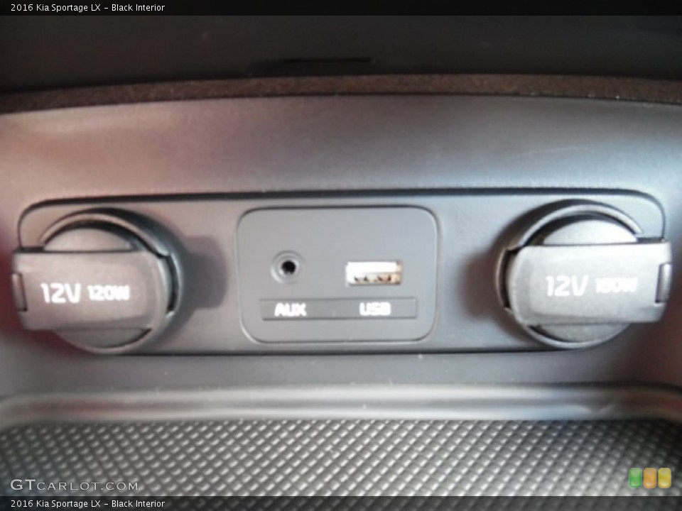 Black Interior Controls for the 2016 Kia Sportage LX #107275532