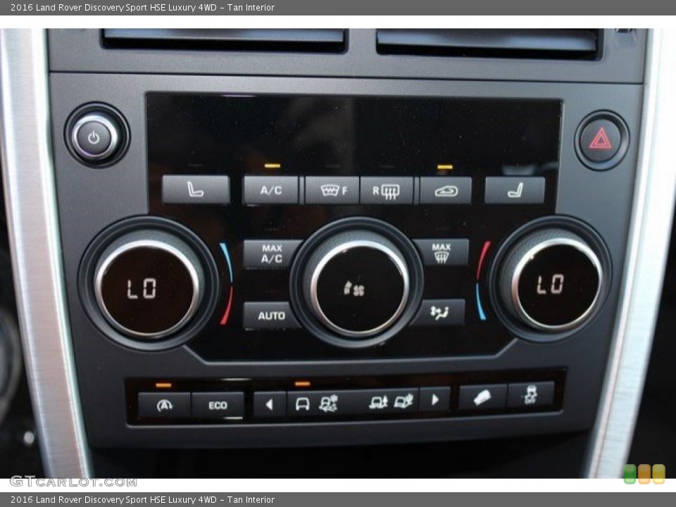 Tan Interior Controls for the 2016 Land Rover Discovery Sport HSE Luxury 4WD #107284301