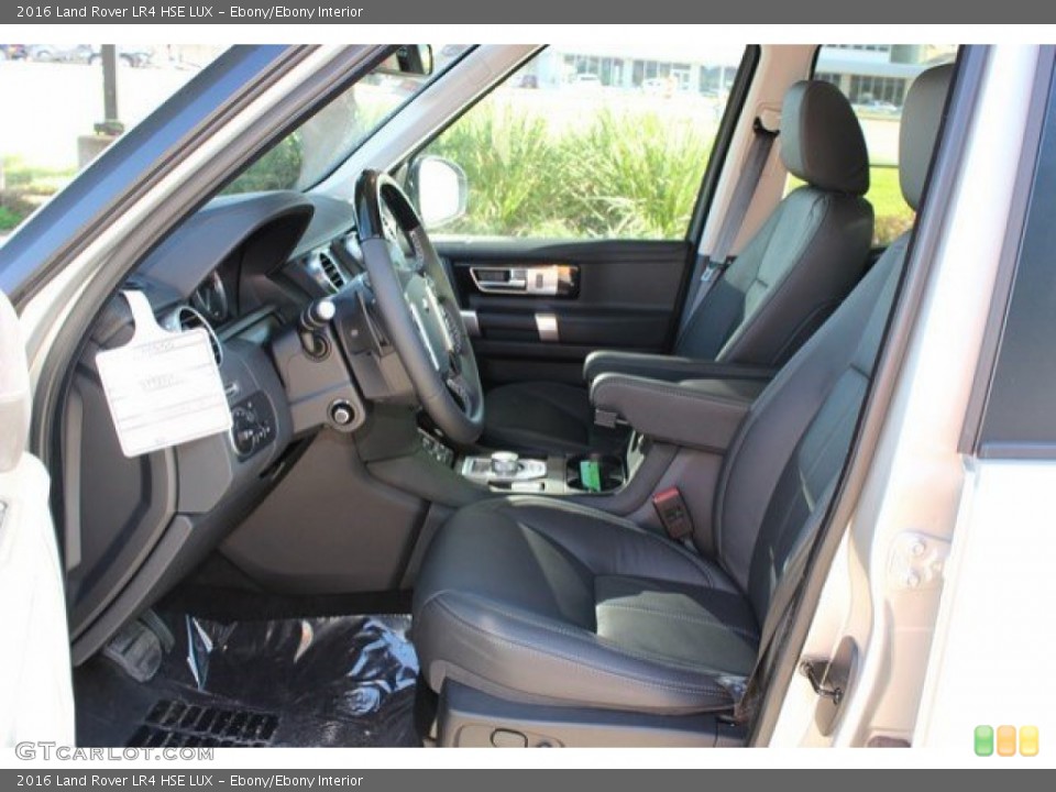 Ebony/Ebony Interior Front Seat for the 2016 Land Rover LR4 HSE LUX #107286976