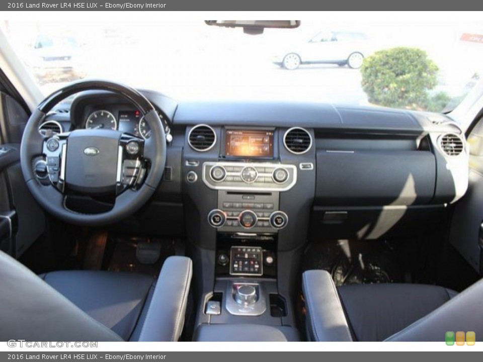 Ebony/Ebony Interior Dashboard for the 2016 Land Rover LR4 HSE LUX #107287001