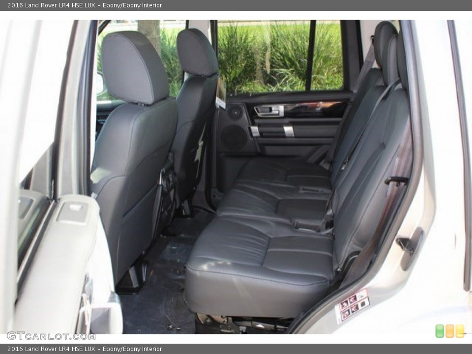 Ebony/Ebony Interior Rear Seat for the 2016 Land Rover LR4 HSE LUX #107287250