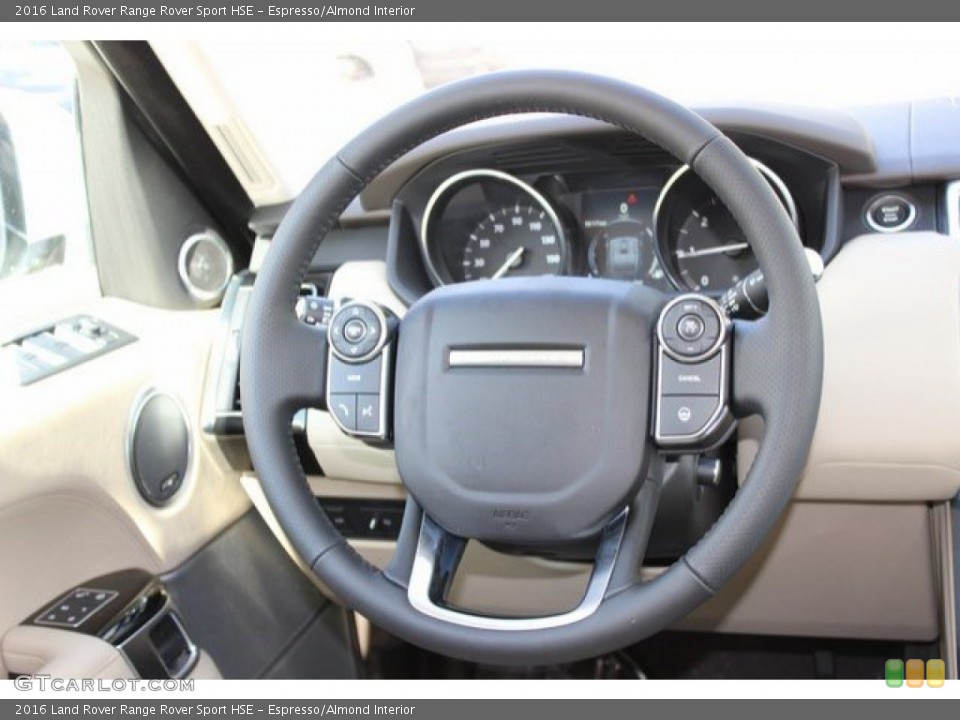 Espresso/Almond Interior Steering Wheel for the 2016 Land Rover Range Rover Sport HSE #107288116