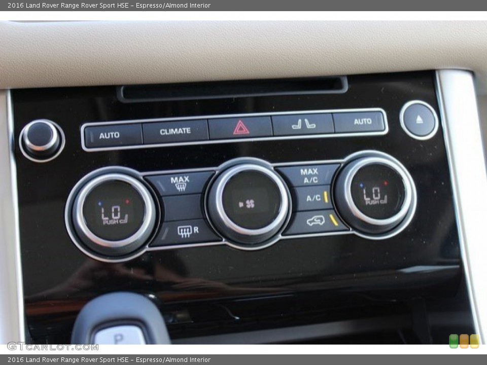 Espresso/Almond Interior Controls for the 2016 Land Rover Range Rover Sport HSE #107288189