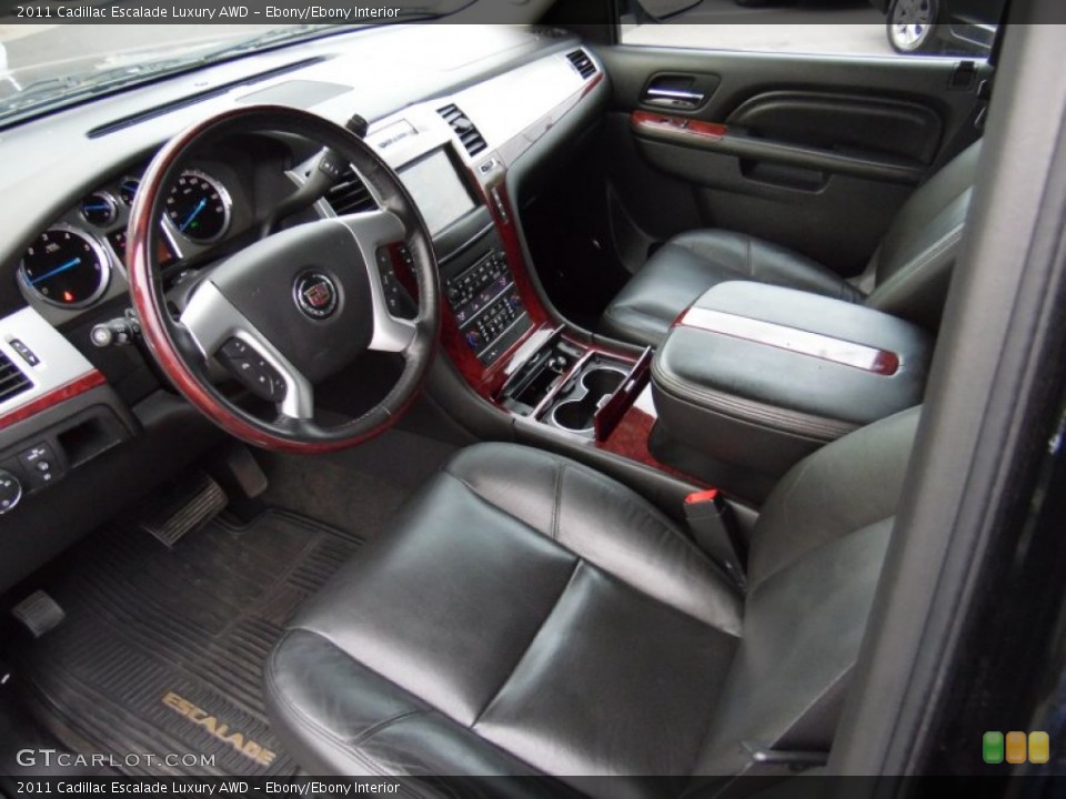 Ebony/Ebony Interior Photo for the 2011 Cadillac Escalade Luxury AWD #107288736