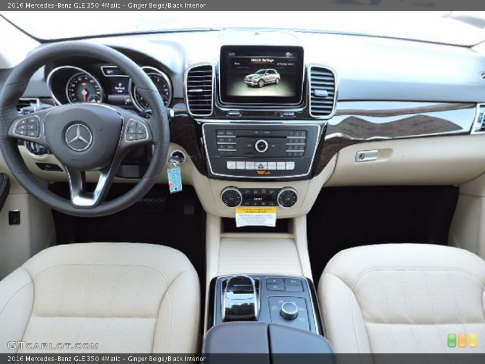 Ginger Beige/Black Interior Dashboard for the 2016 Mercedes-Benz GLE 350 4Matic #107290946