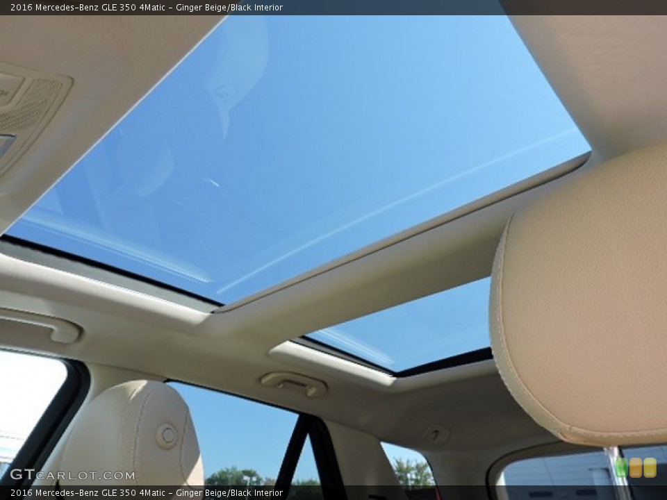 Ginger Beige/Black Interior Sunroof for the 2016 Mercedes-Benz GLE 350 4Matic #107291081