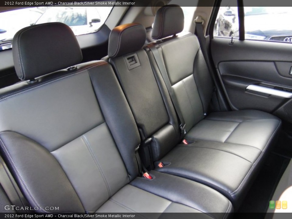 Charcoal Black/Silver Smoke Metallic Interior Rear Seat for the 2012 Ford Edge Sport AWD #107291720