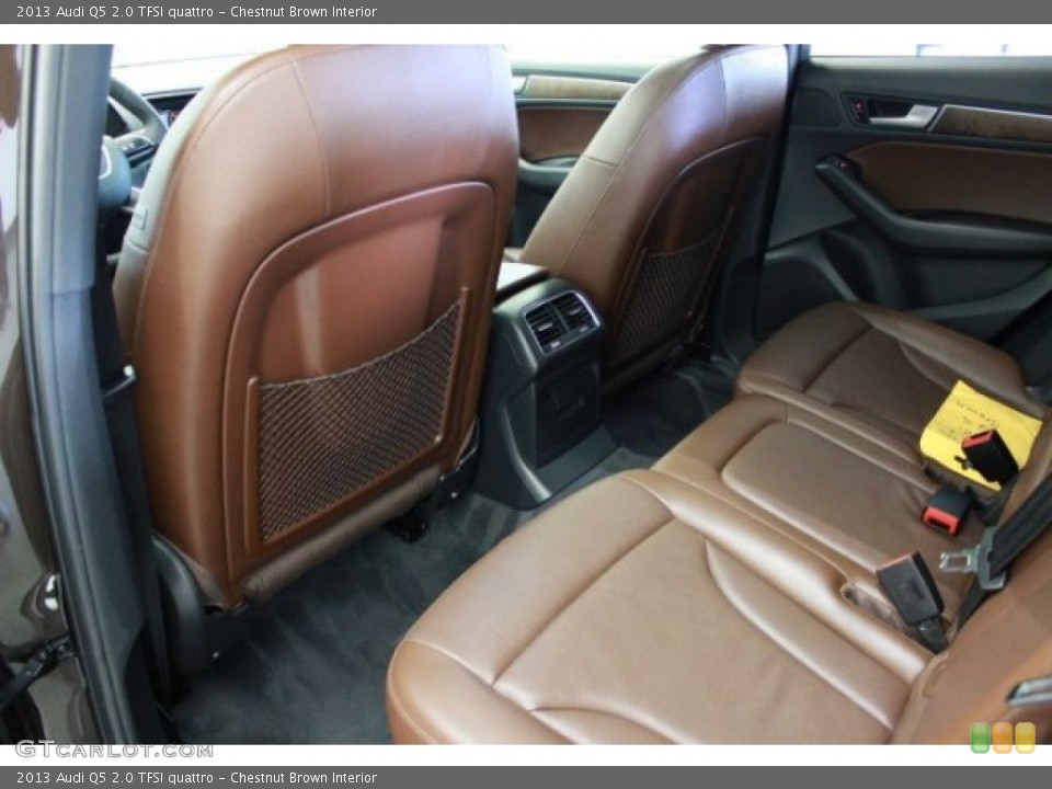Chestnut Brown Interior Rear Seat for the 2013 Audi Q5 2.0 TFSI quattro #107298185