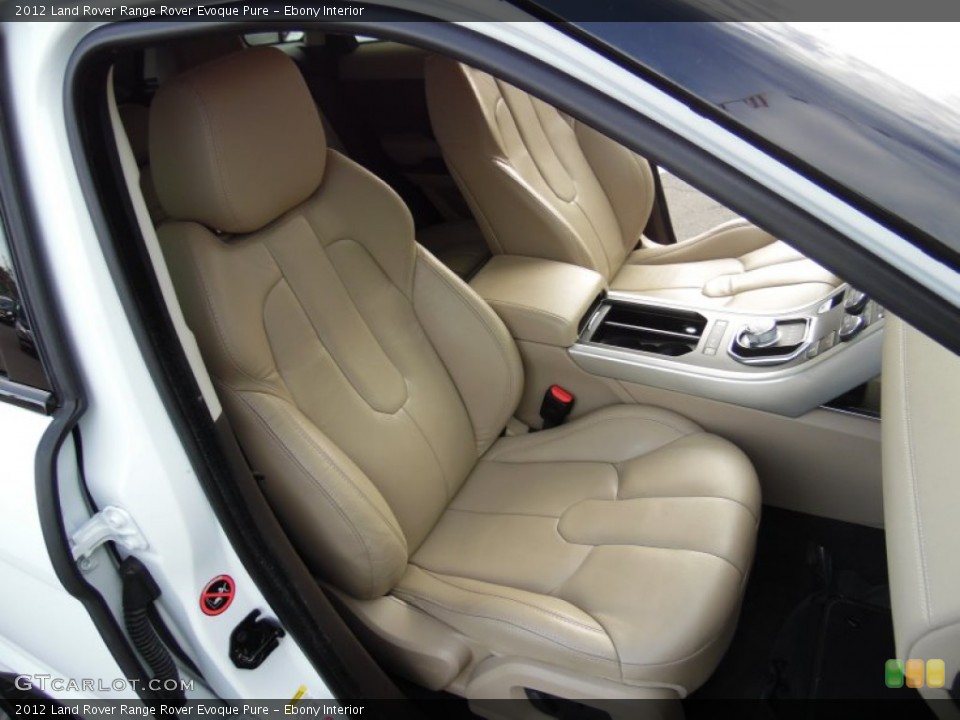 Ebony Interior Front Seat for the 2012 Land Rover Range Rover Evoque Pure #107298308