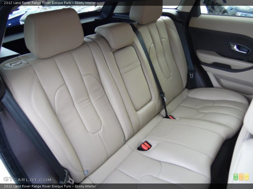 Ebony Interior Rear Seat for the 2012 Land Rover Range Rover Evoque Pure #107298352