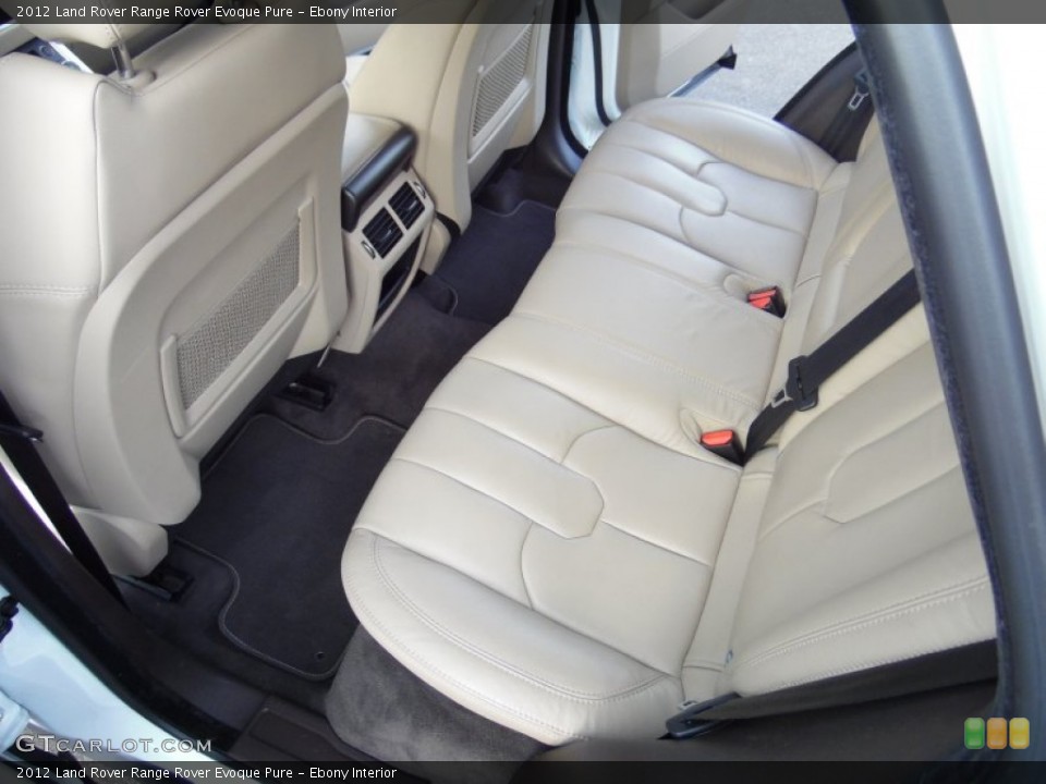 Ebony Interior Rear Seat for the 2012 Land Rover Range Rover Evoque Pure #107298371