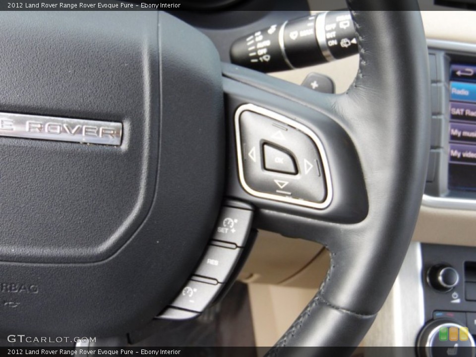 Ebony Interior Controls for the 2012 Land Rover Range Rover Evoque Pure #107298545
