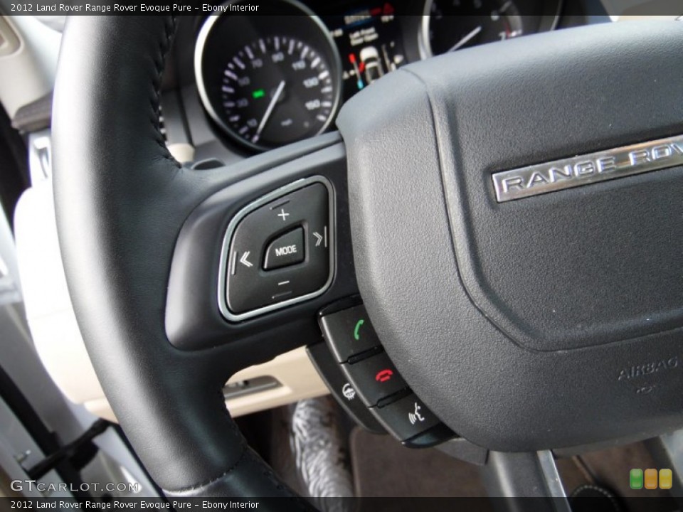 Ebony Interior Controls for the 2012 Land Rover Range Rover Evoque Pure #107298563