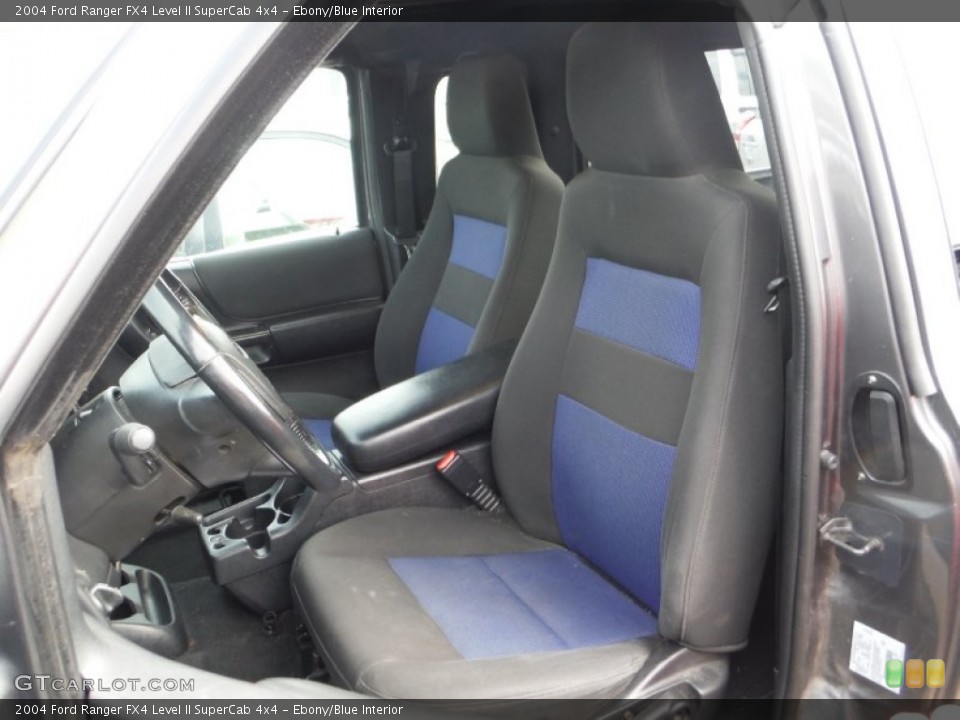 Ebony/Blue Interior Photo for the 2004 Ford Ranger FX4 Level II SuperCab 4x4 #107300441