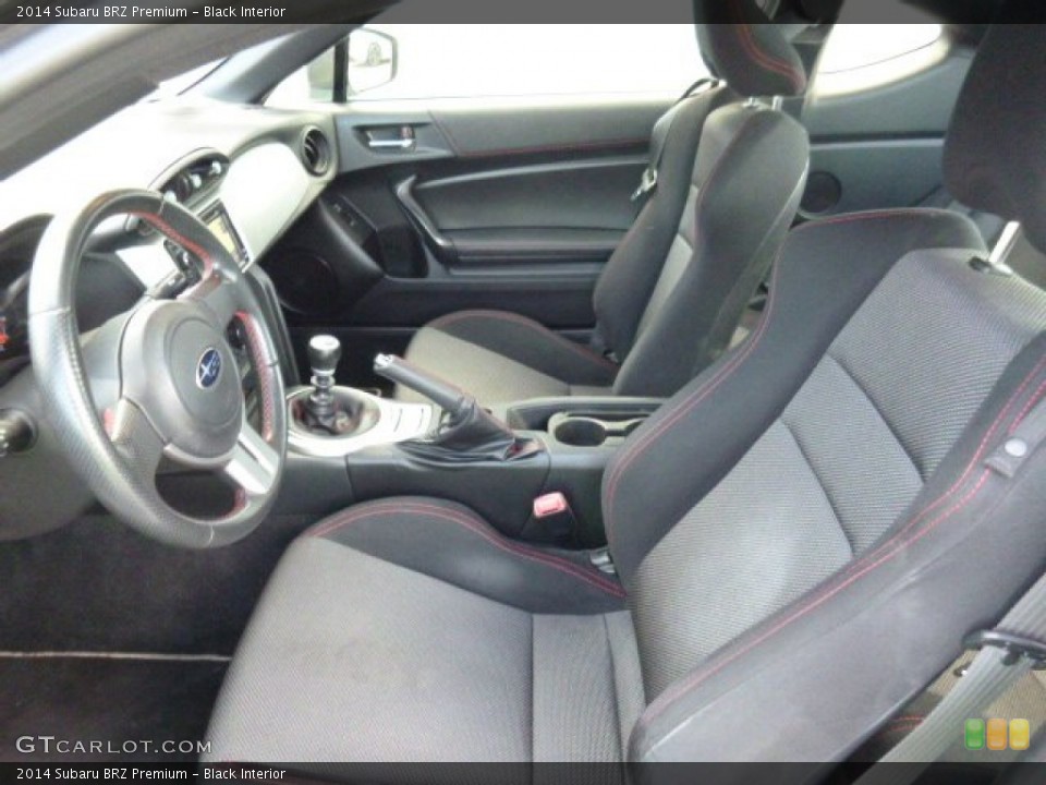 Black Interior Front Seat for the 2014 Subaru BRZ Premium #107302115