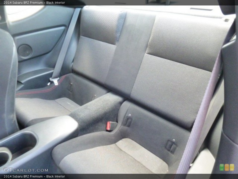 Black Interior Rear Seat for the 2014 Subaru BRZ Premium #107302157