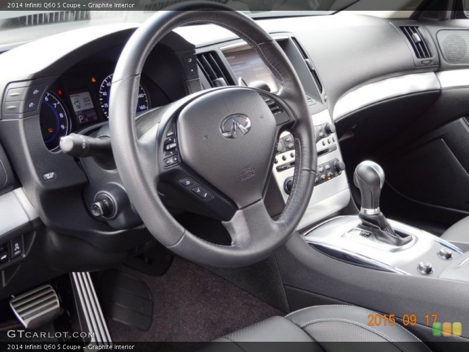 Graphite Interior Steering Wheel for the 2014 Infiniti Q60 S Coupe #107304593