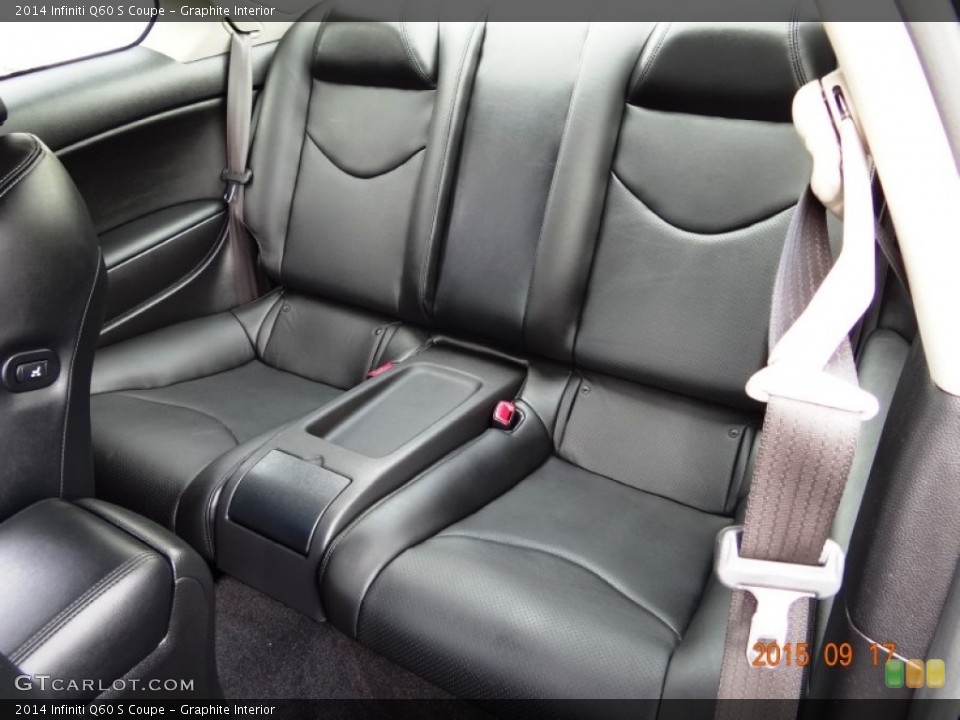 Graphite Interior Rear Seat for the 2014 Infiniti Q60 S Coupe #107304632