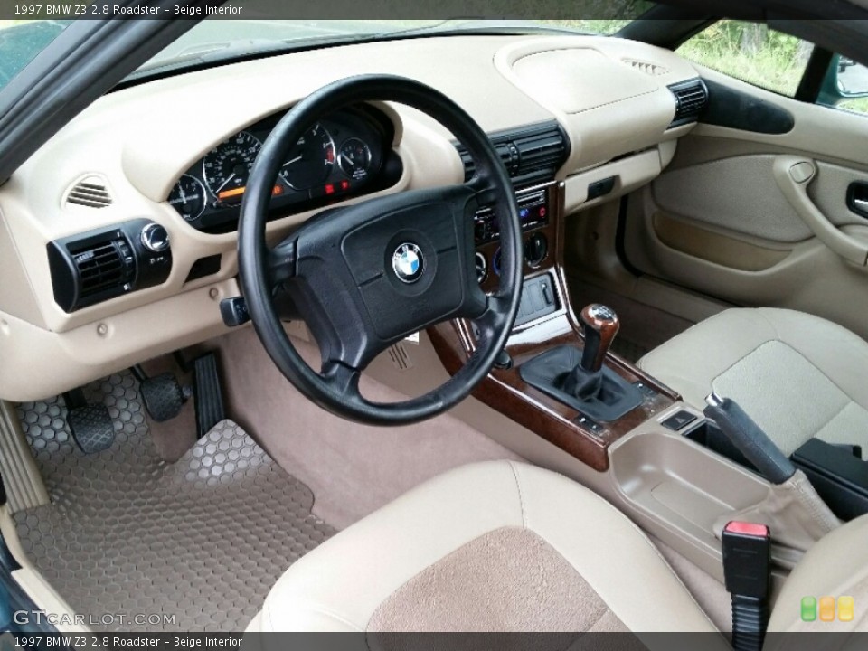 Beige Interior Prime Interior for the 1997 BMW Z3 2.8 Roadster #107310317