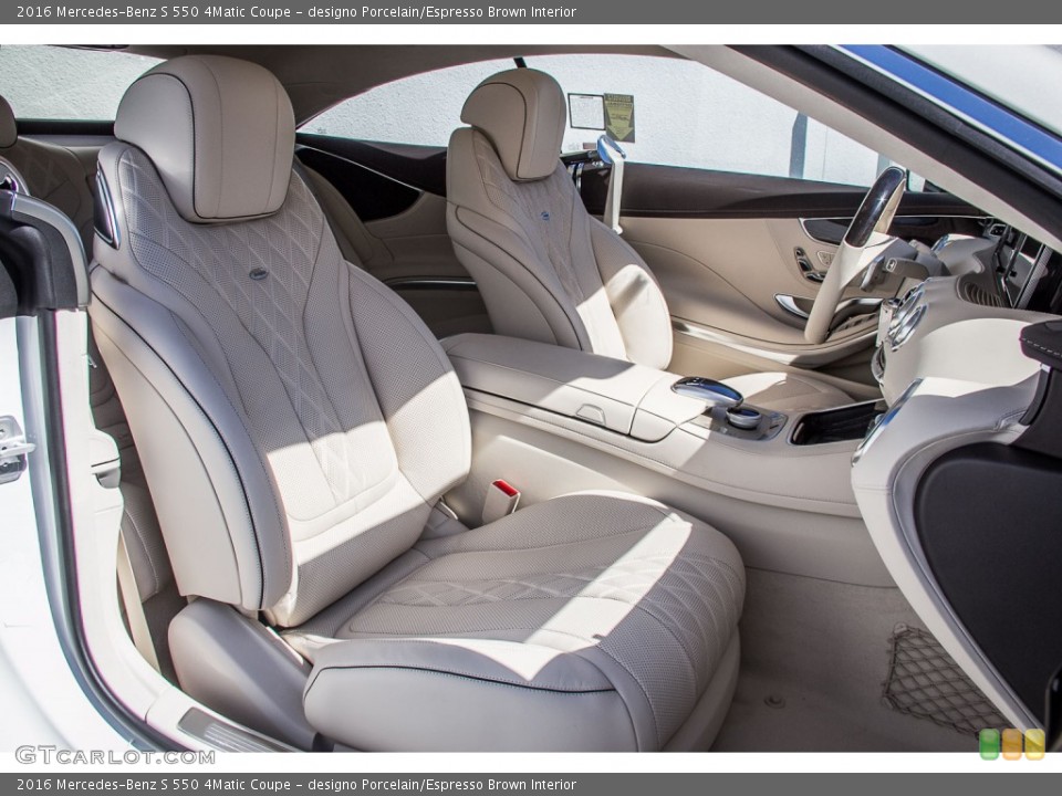 designo Porcelain/Espresso Brown Interior Photo for the 2016 Mercedes-Benz S 550 4Matic Coupe #107313991