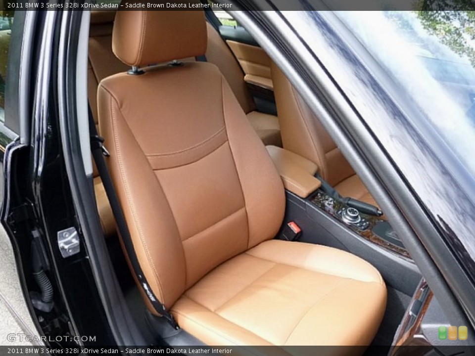 Saddle Brown Dakota Leather Interior Front Seat for the 2011 BMW 3 Series 328i xDrive Sedan #107322674