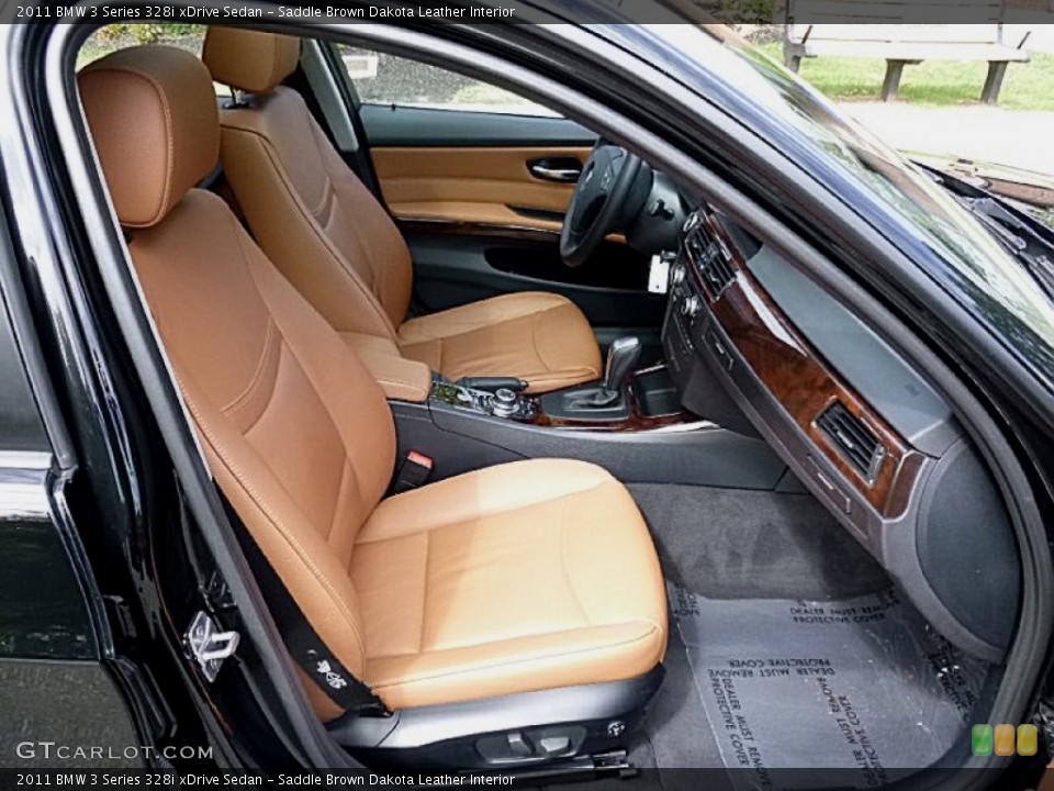 Saddle Brown Dakota Leather Interior Front Seat for the 2011 BMW 3 Series 328i xDrive Sedan #107322701