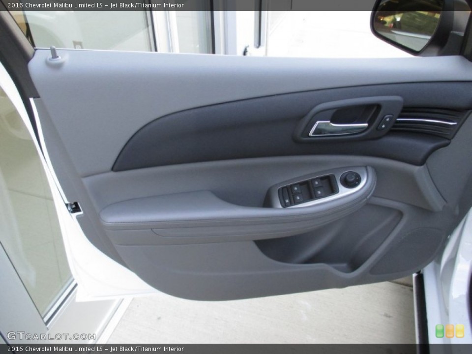 Jet Black/Titanium Interior Door Panel for the 2016 Chevrolet Malibu Limited LS #107323187