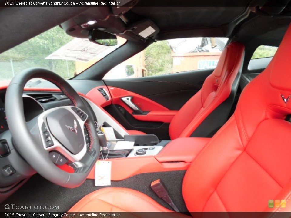 Adrenaline Red Interior Photo for the 2016 Chevrolet Corvette Stingray Coupe #107326712
