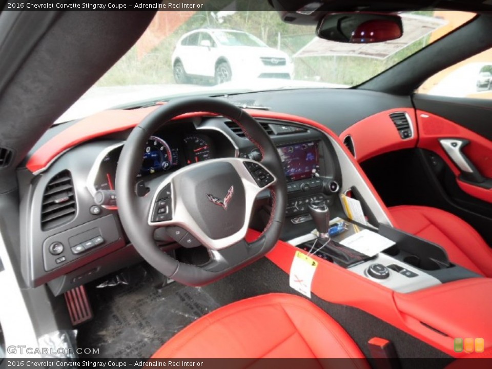 Adrenaline Red Interior Prime Interior for the 2016 Chevrolet Corvette Stingray Coupe #107326736