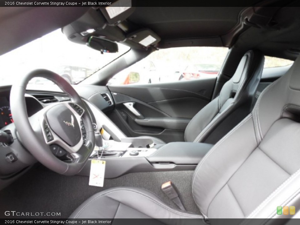 Jet Black Interior Photo for the 2016 Chevrolet Corvette Stingray Coupe #107327033