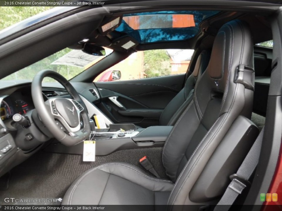 Jet Black Interior Photo for the 2016 Chevrolet Corvette Stingray Coupe #107327474