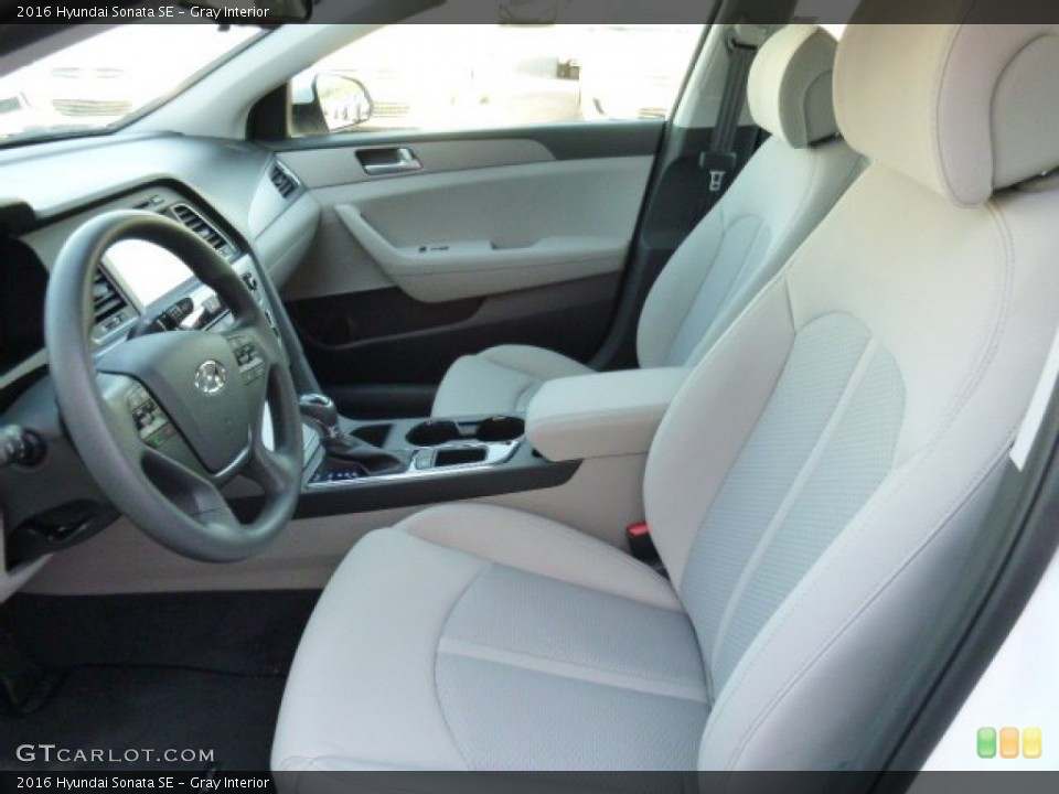 Gray Interior Front Seat for the 2016 Hyundai Sonata SE #107333163