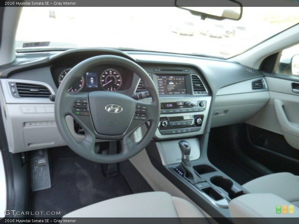 Gray 2016 Hyundai Sonata Interiors